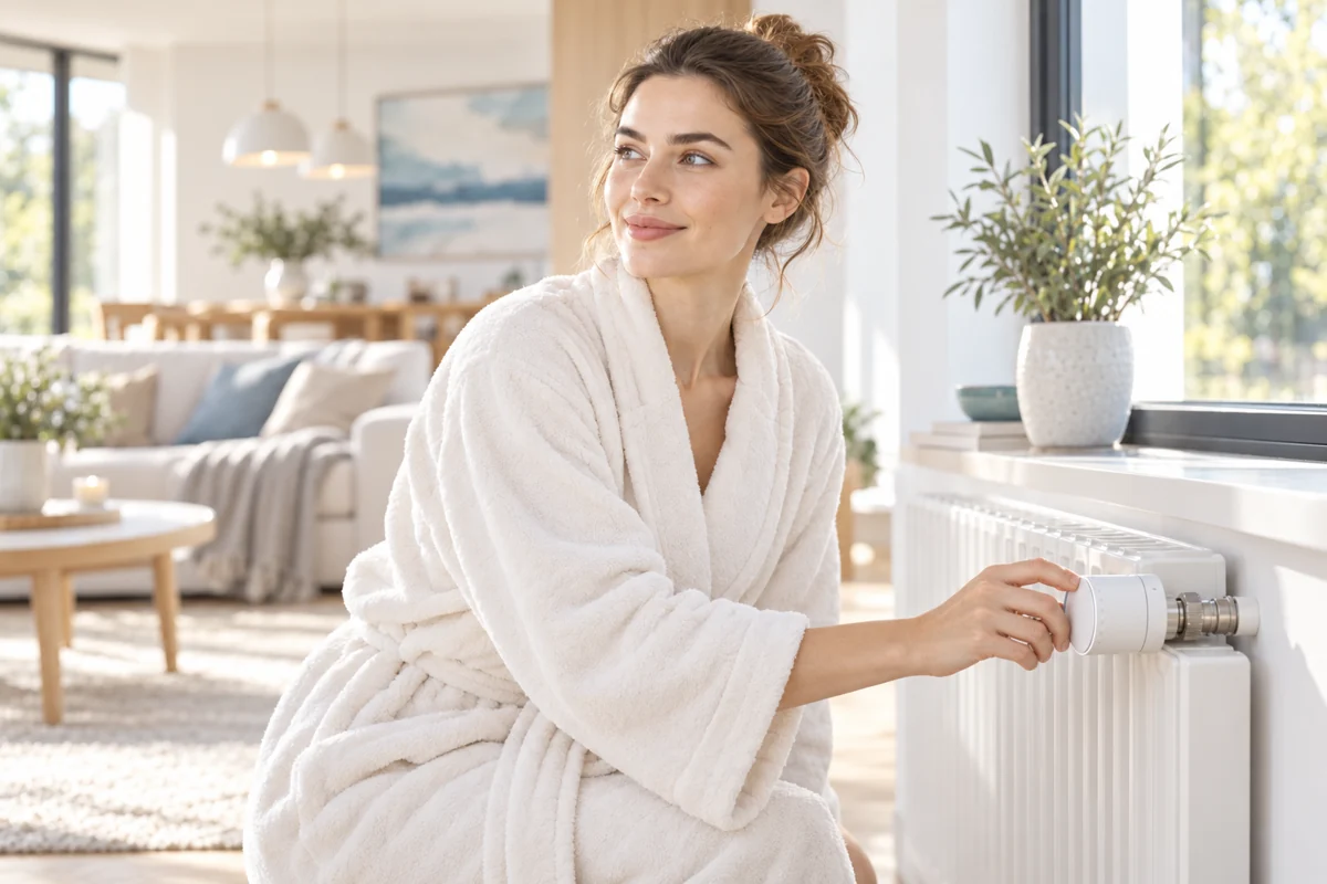 Marini-Beraterin erklärt ein smartes Heizkörperthermostat